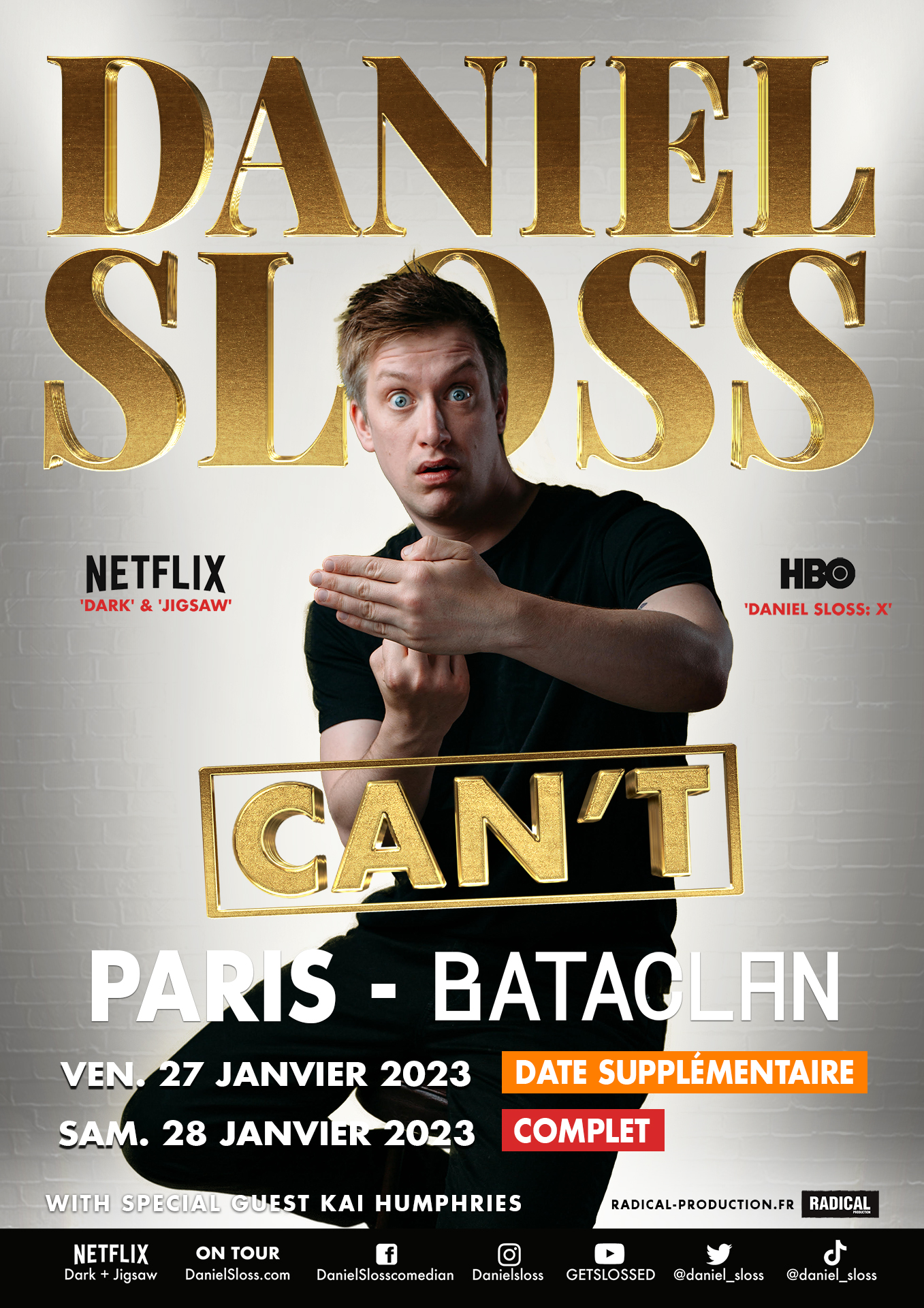 Daniel Sloss - CAN'T - Paris 2023