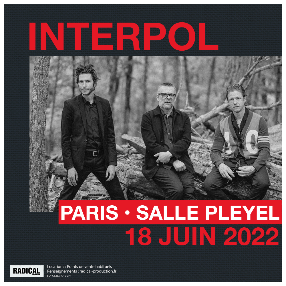 Interpol Concert Paris Juin 2022