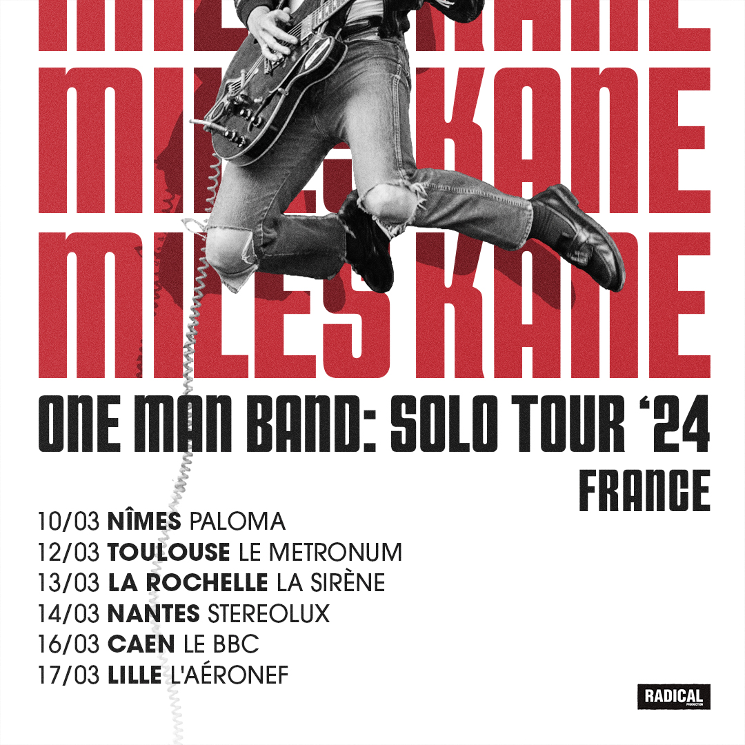 Miles Kane - One Man Band: Solo Tour '24